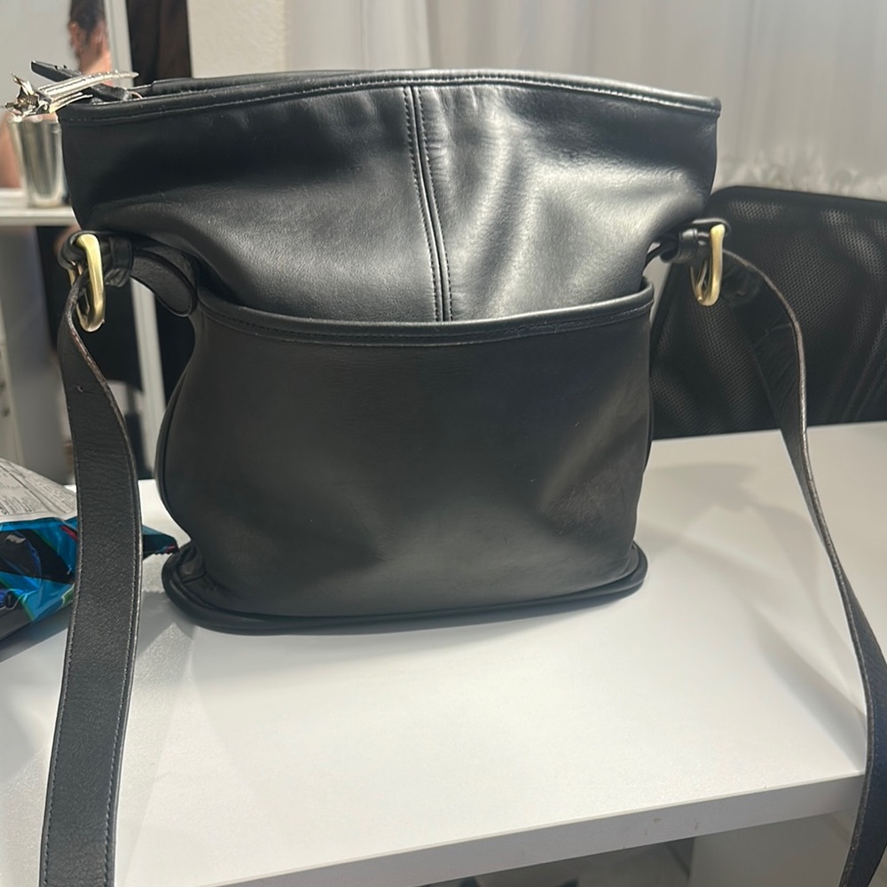 Coach Black Leather Bag
